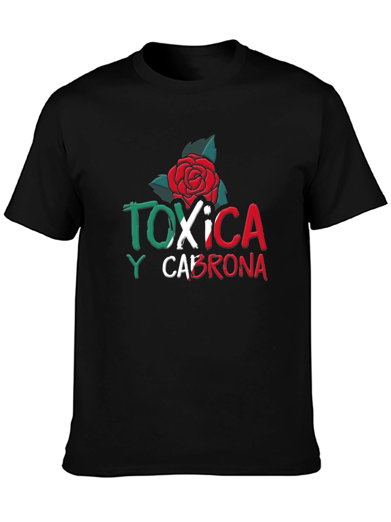 Toxic Rose Graphic Tee - Mens Black T-Shirt