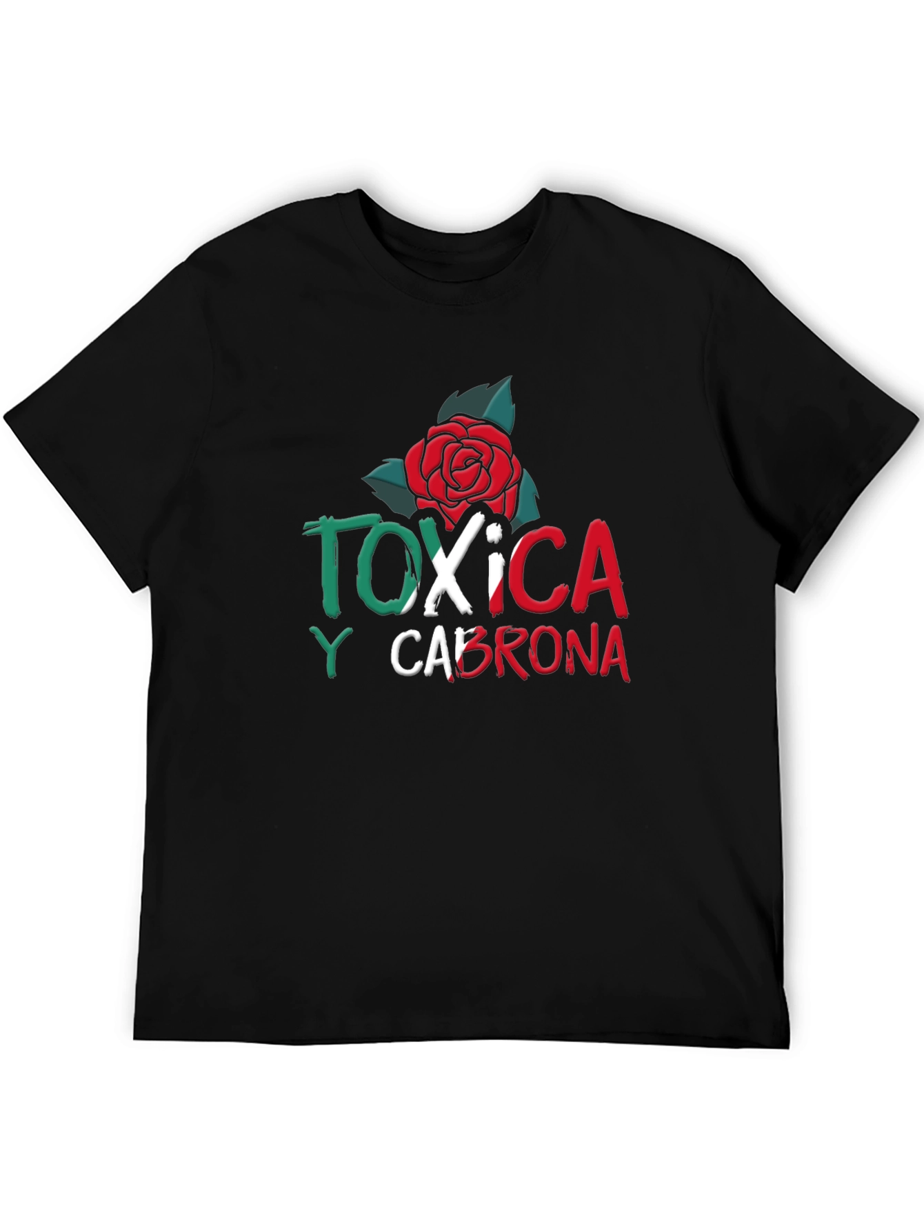 Toxic Rose Graphic Tee - Mens Black T-Shirt
