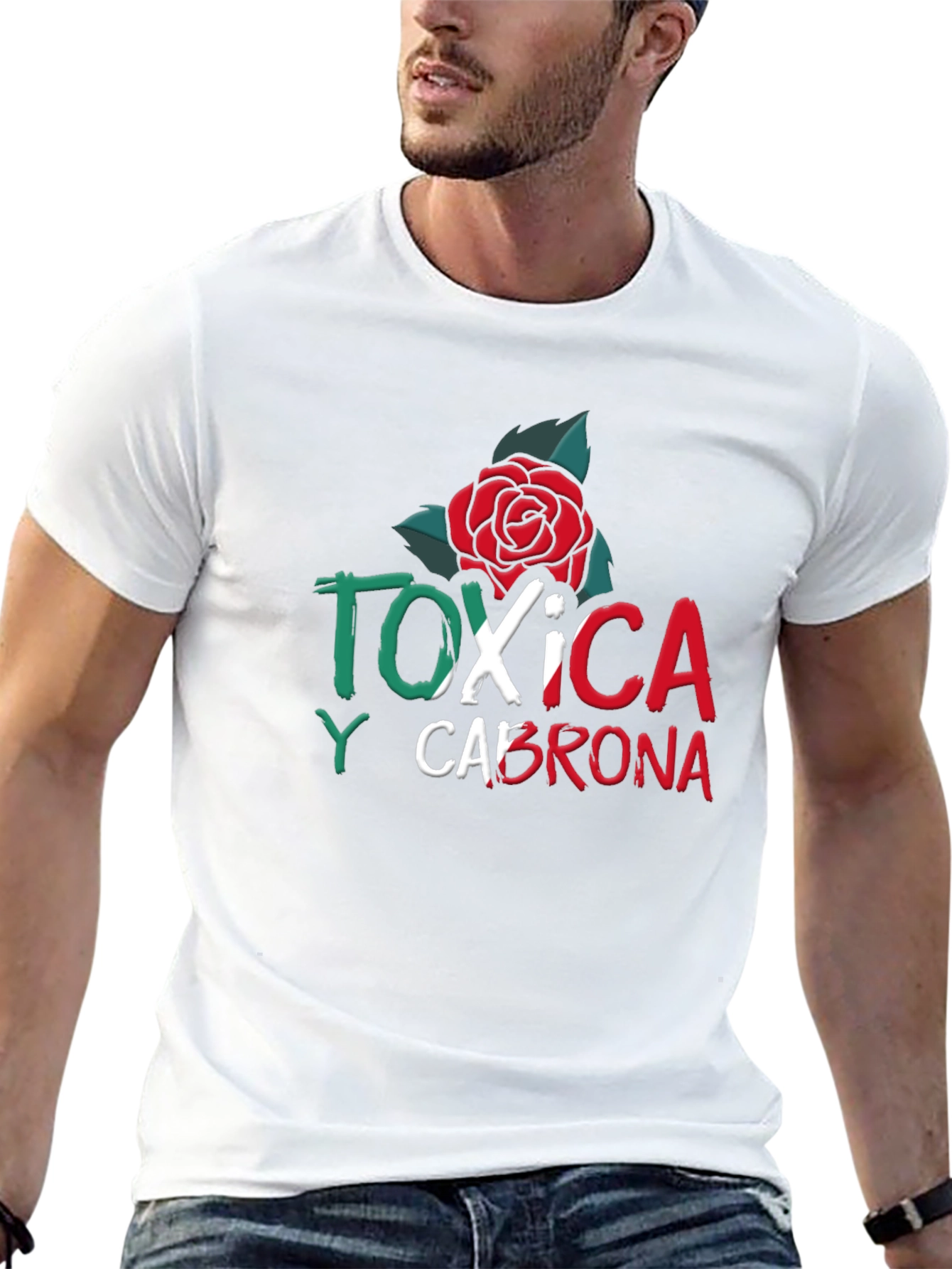 Toxic Rose Graphic Tee - Mens Black T-Shirt