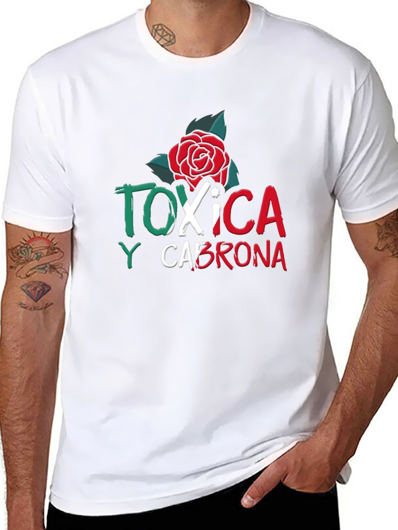 Toxic Rose Graphic Tee - Mens Black T-Shirt