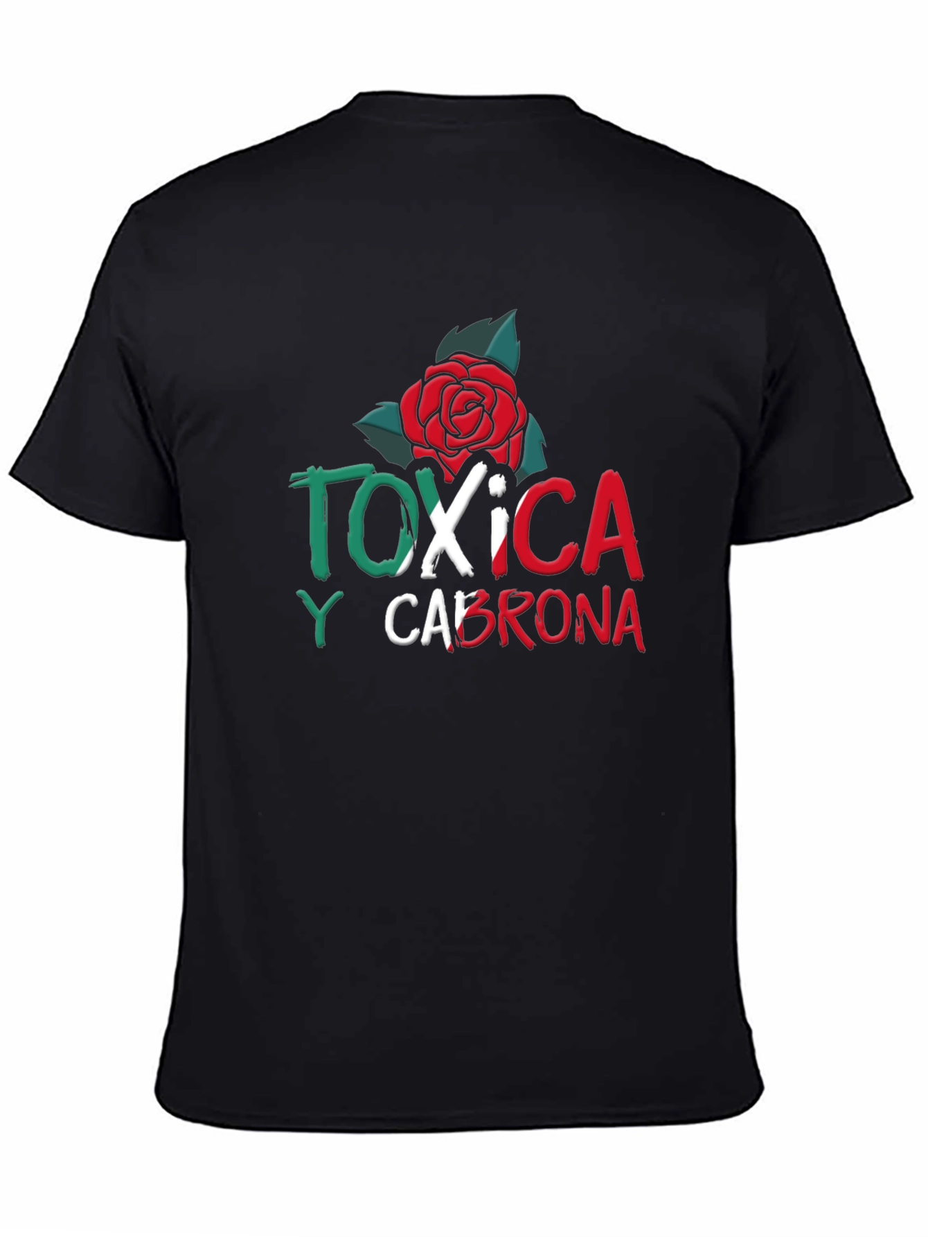 Toxic Rose Graphic Tee - Mens Black T-Shirt
