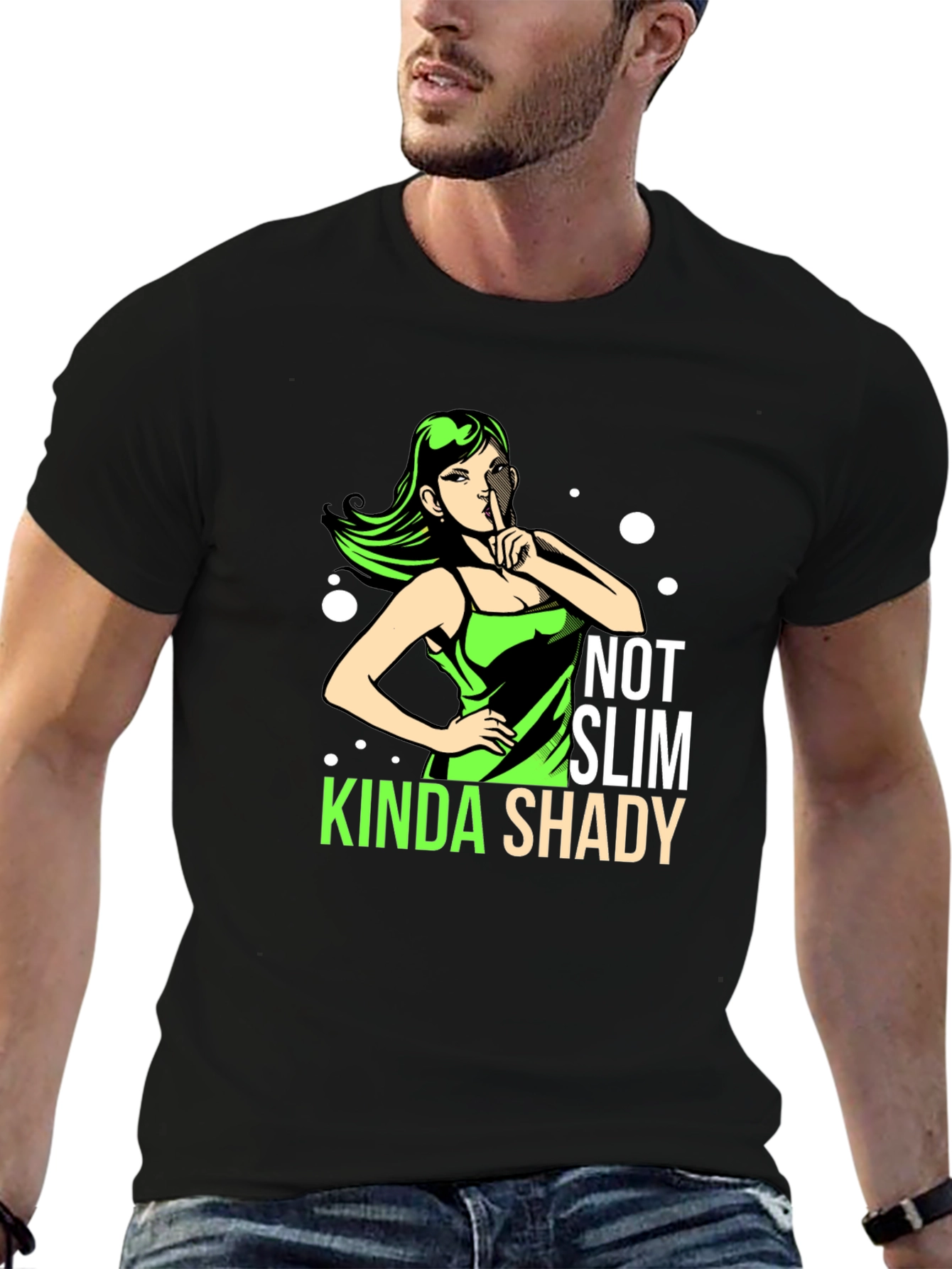 Kinda Shady Graphic T-Shirt - Black