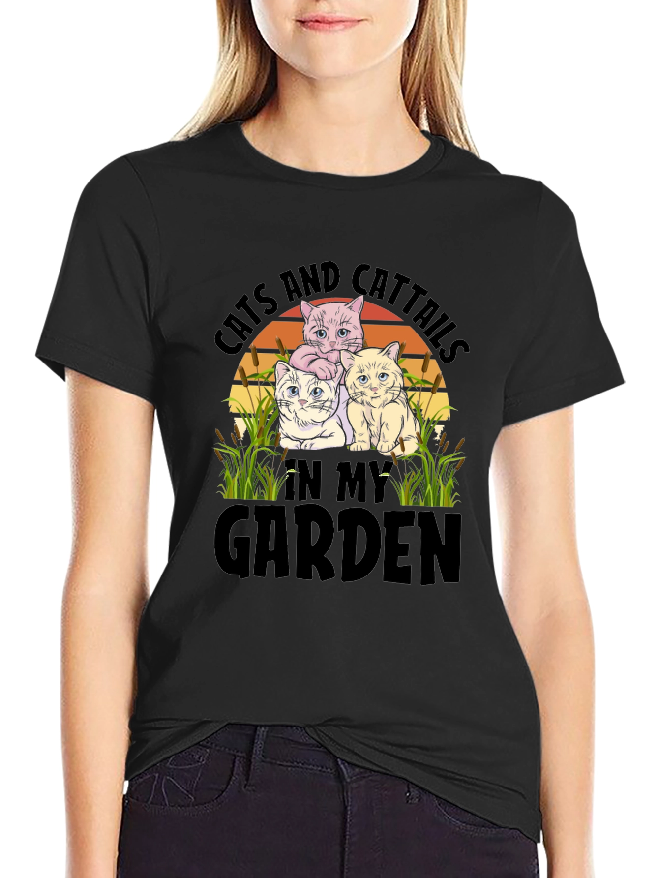 Cats and Cattails T-Shirt