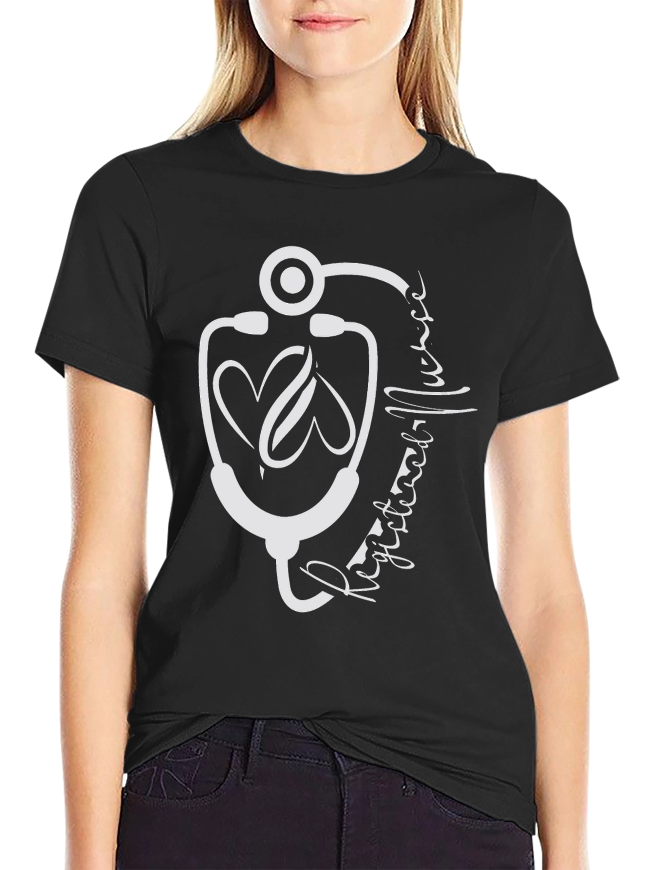 Medical Love T-Shirt: Heartbeat Stethoscope Graphic Tee