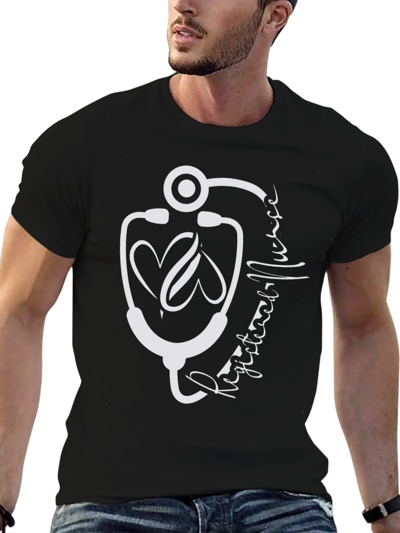 Medical Love T-Shirt: Heartbeat Stethoscope Graphic Tee