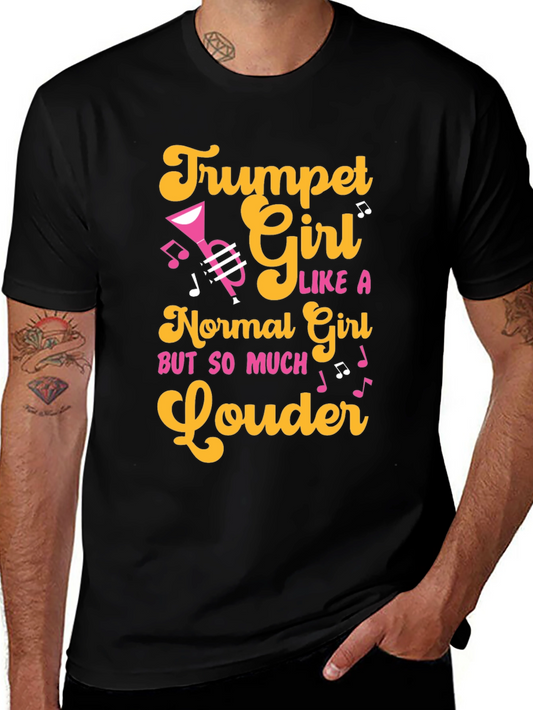 Trumpet Girl T-Shirt - Musician Apparel