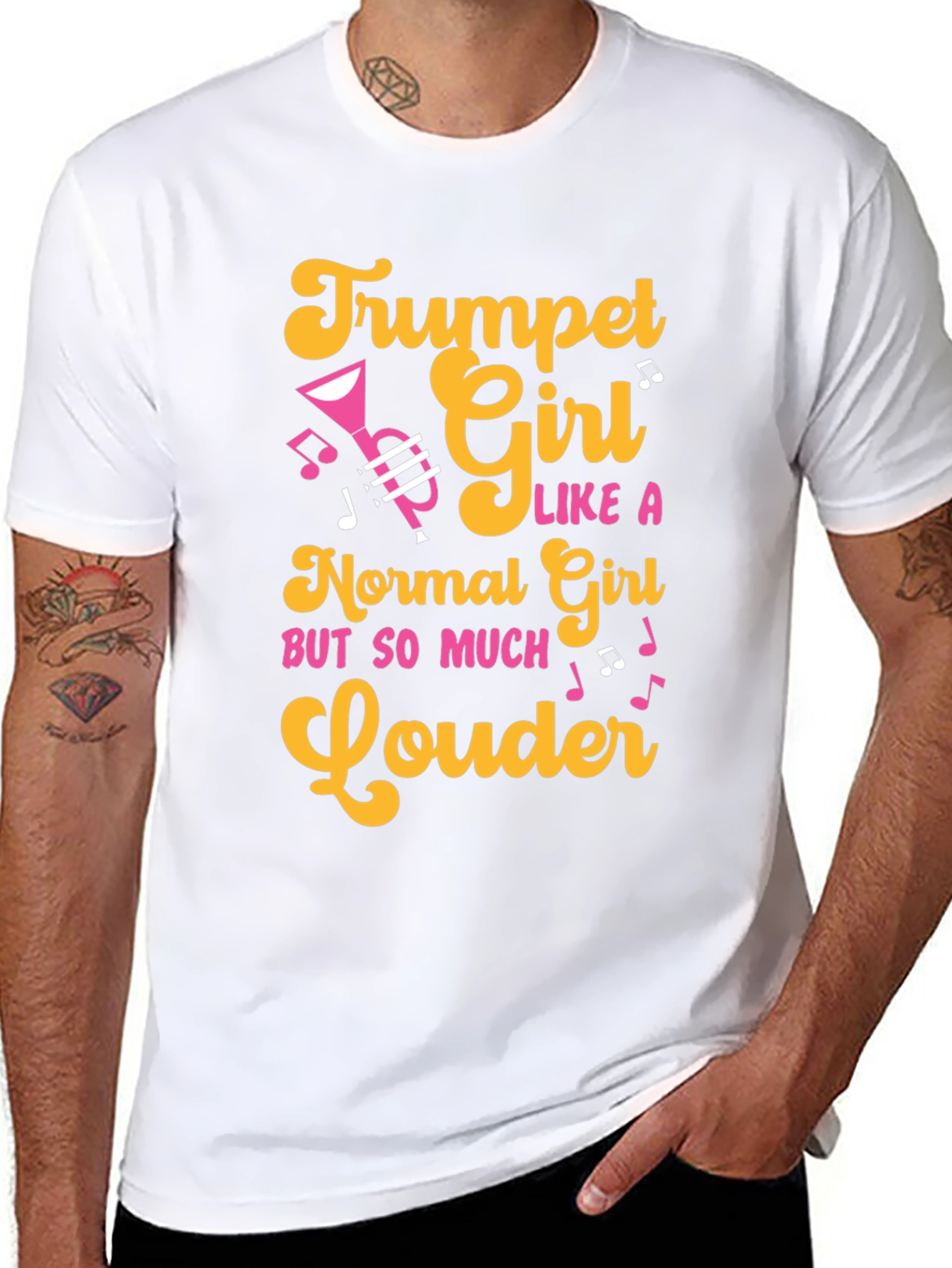 Trumpet Girl T-Shirt - Musician Apparel