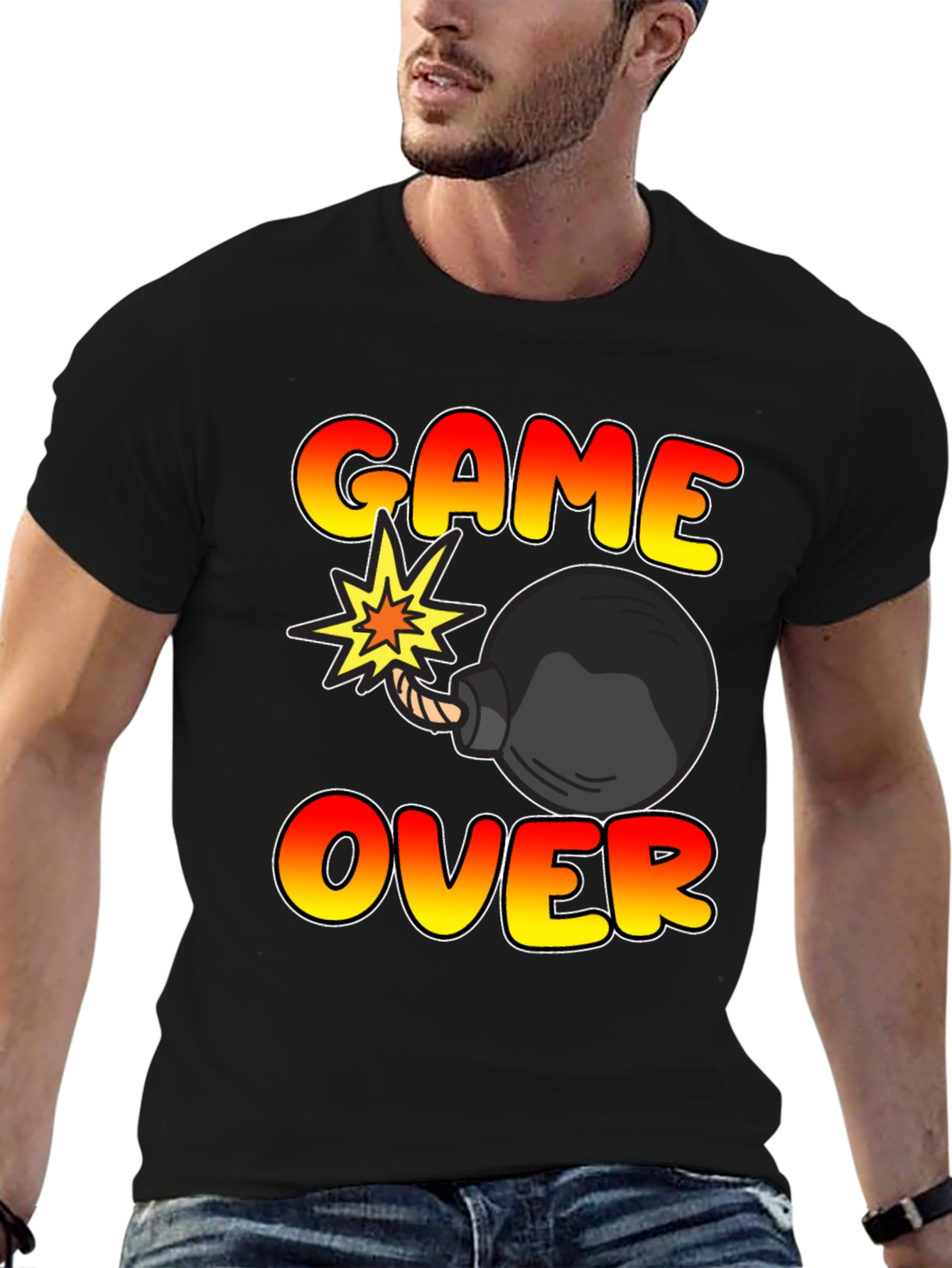 Game Over Bomb Graphic Tee
