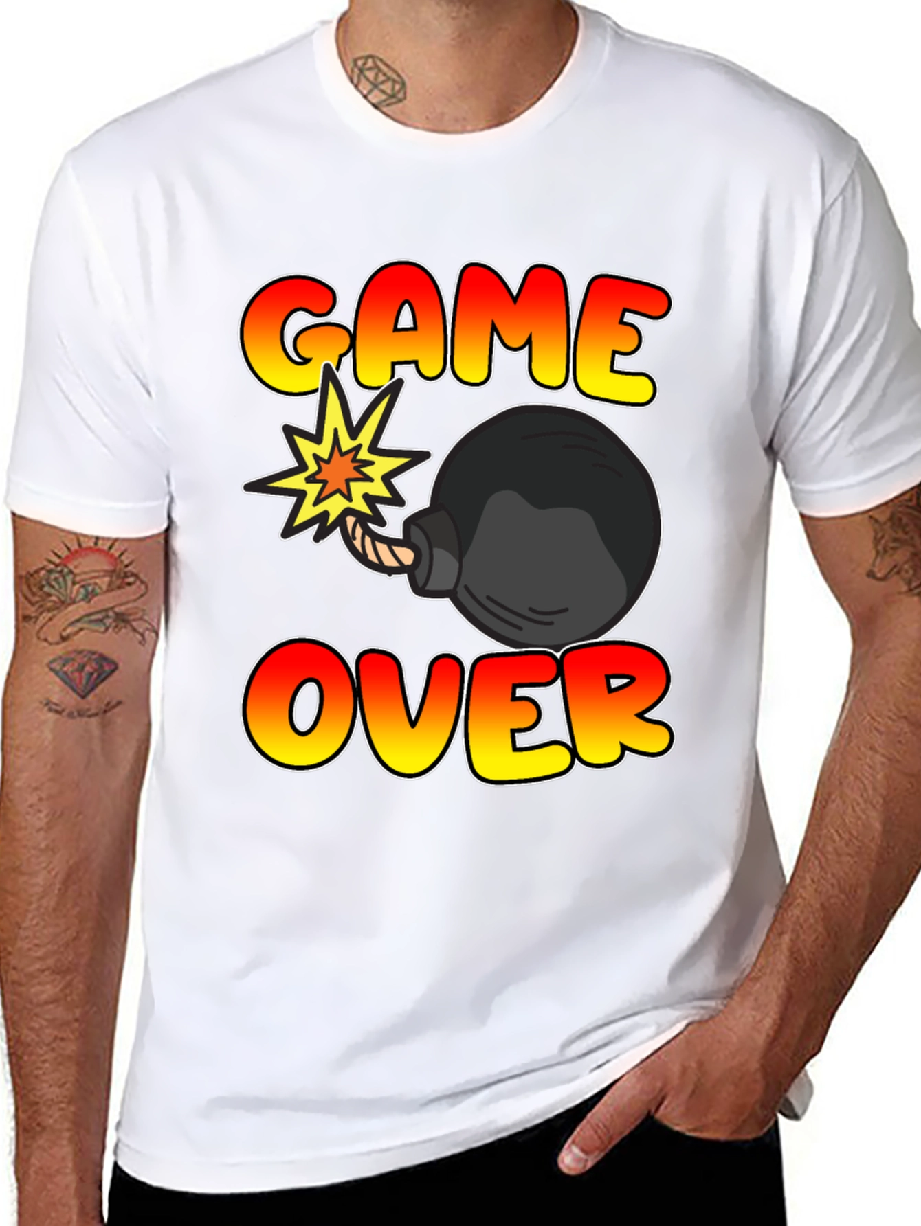 Game Over Bomb Graphic Tee
