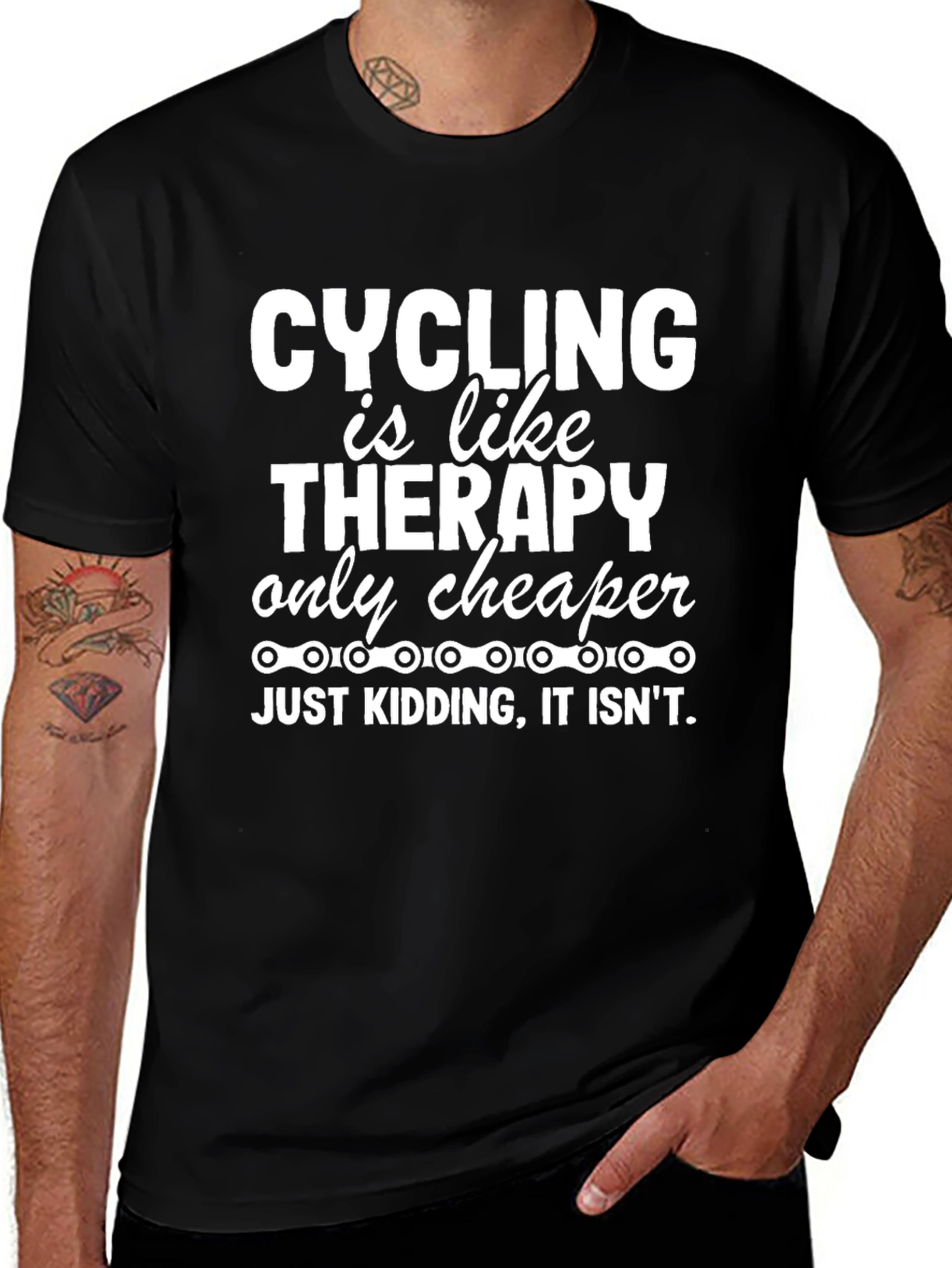 Cycling Therapy T-Shirt - Funny Biker Tee