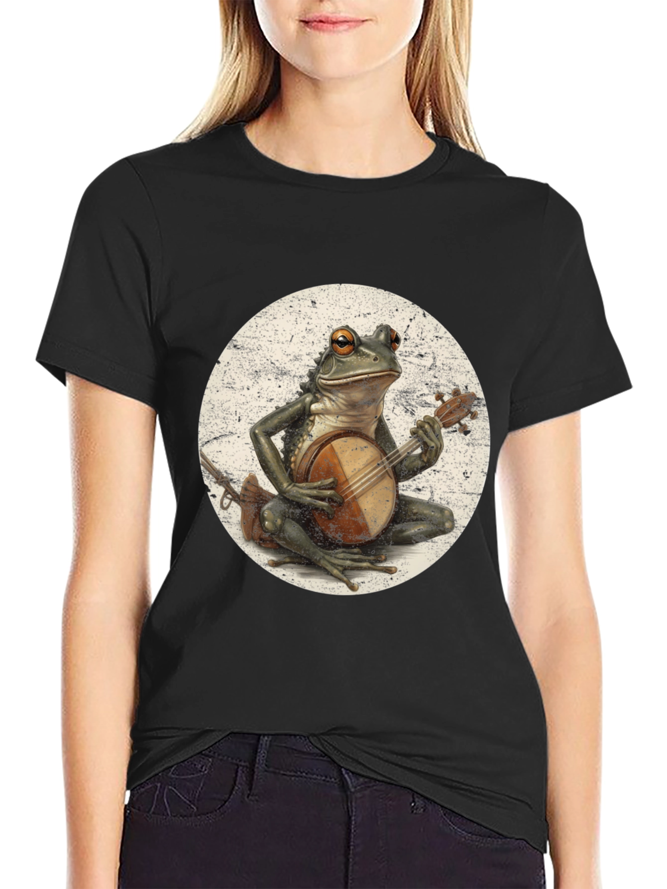 Frog Playing Banjo T-Shirt