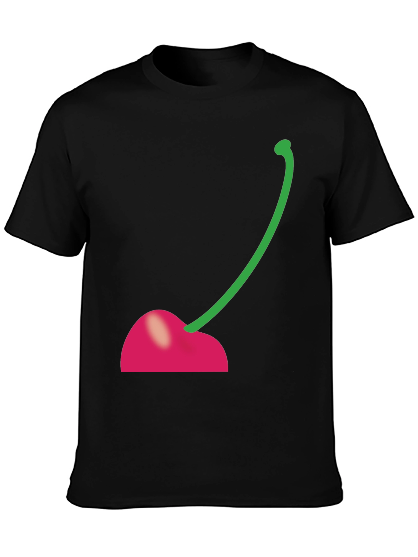 Cherry Graphic Black T-Shirt