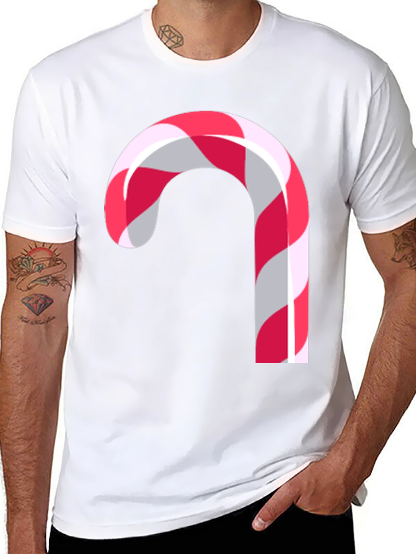 Candy Cane Christmas Holiday T-Shirt