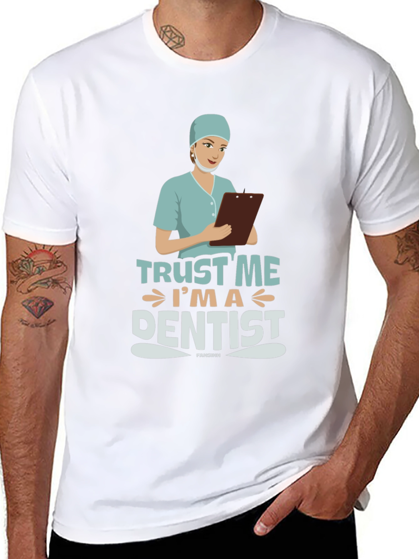 Trust Me Im a Dentist Black T-Shirt