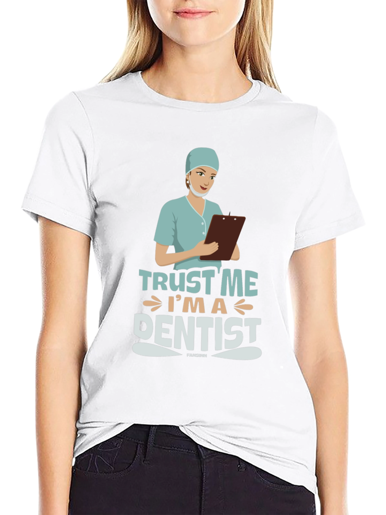Trust Me Im a Dentist Black T-Shirt