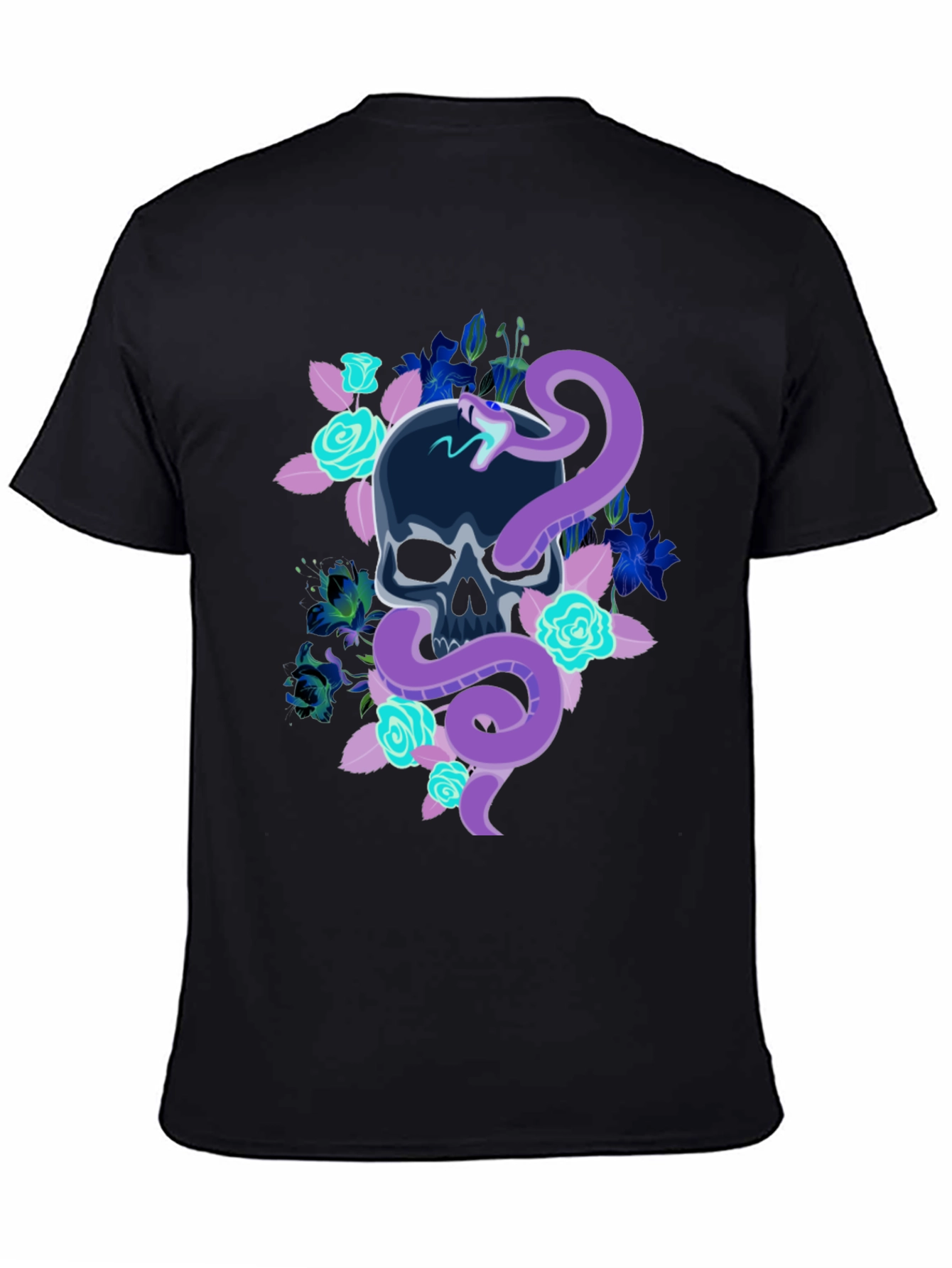 Skull & Snake Graphic T-Shirt