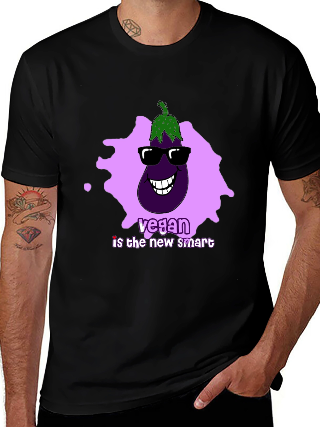 Vegan Smart Eggplant Tee