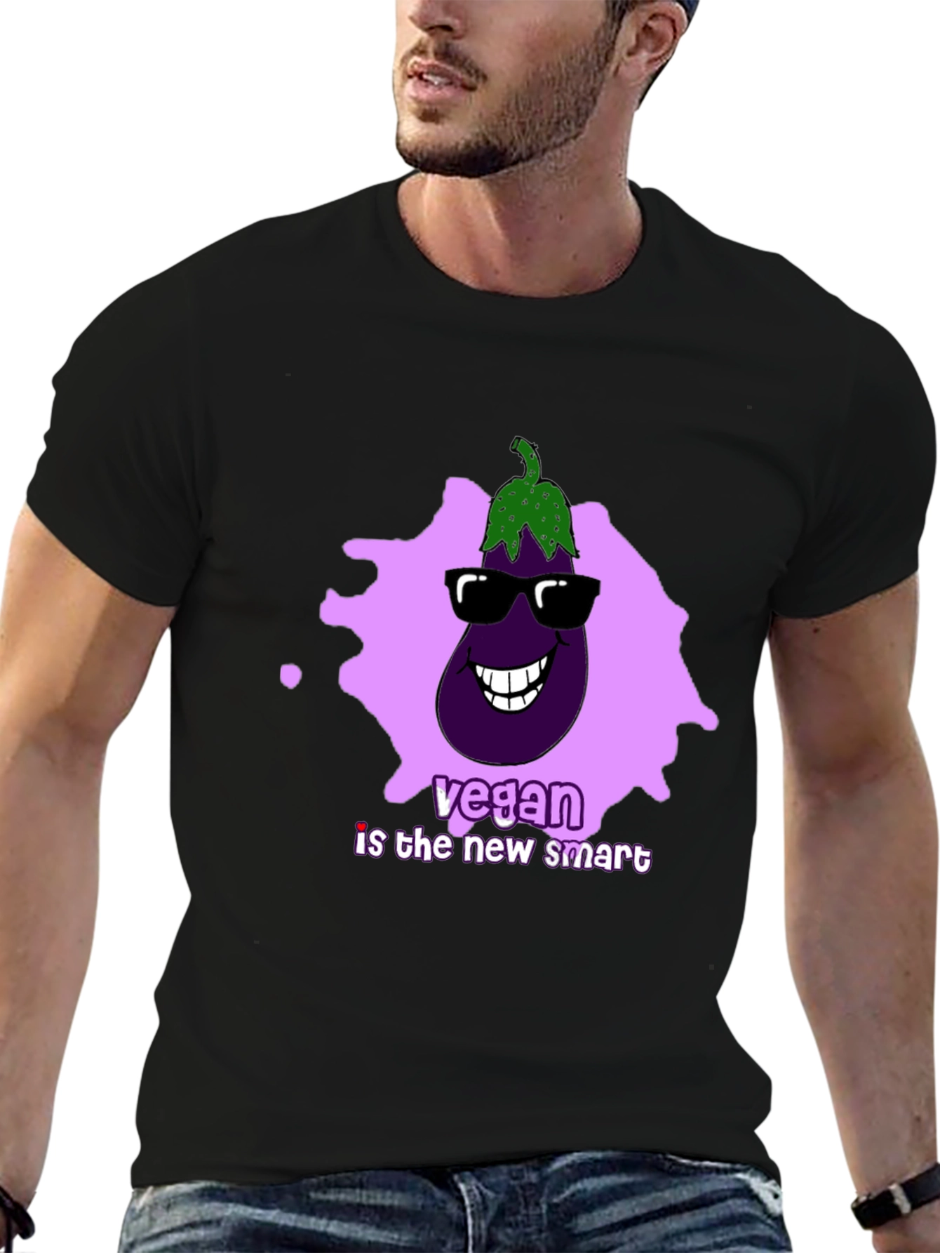 Vegan Smart Eggplant Tee