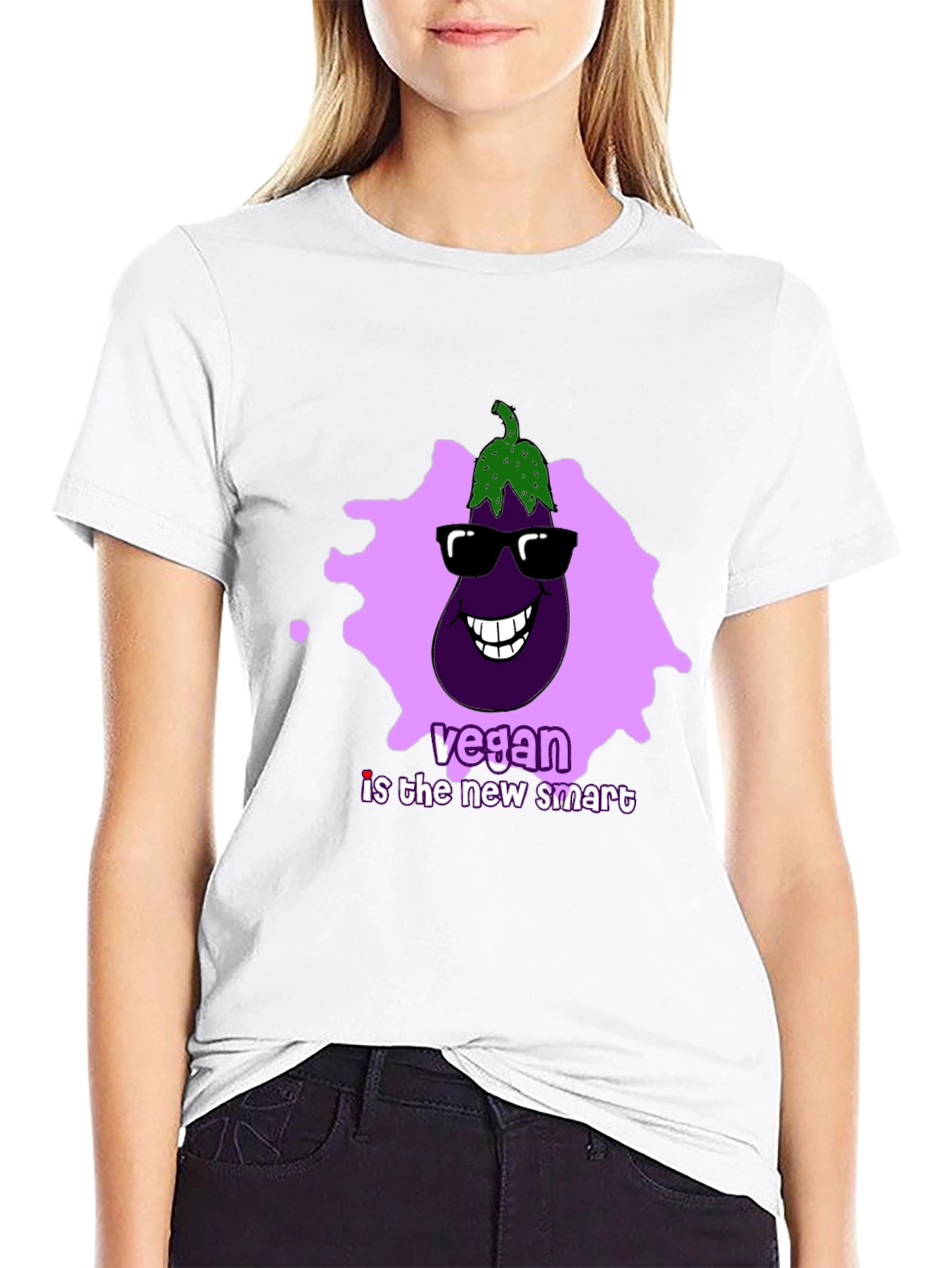 Vegan Smart Eggplant Tee
