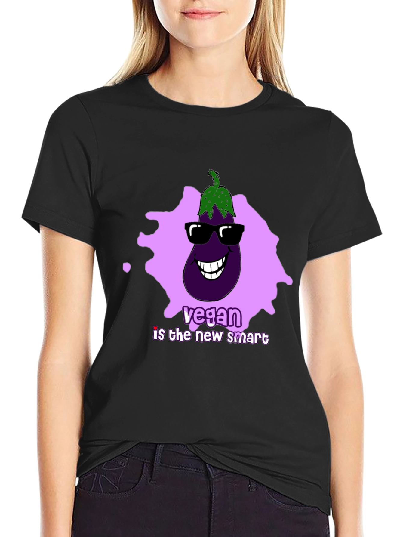 Vegan Smart Eggplant Tee