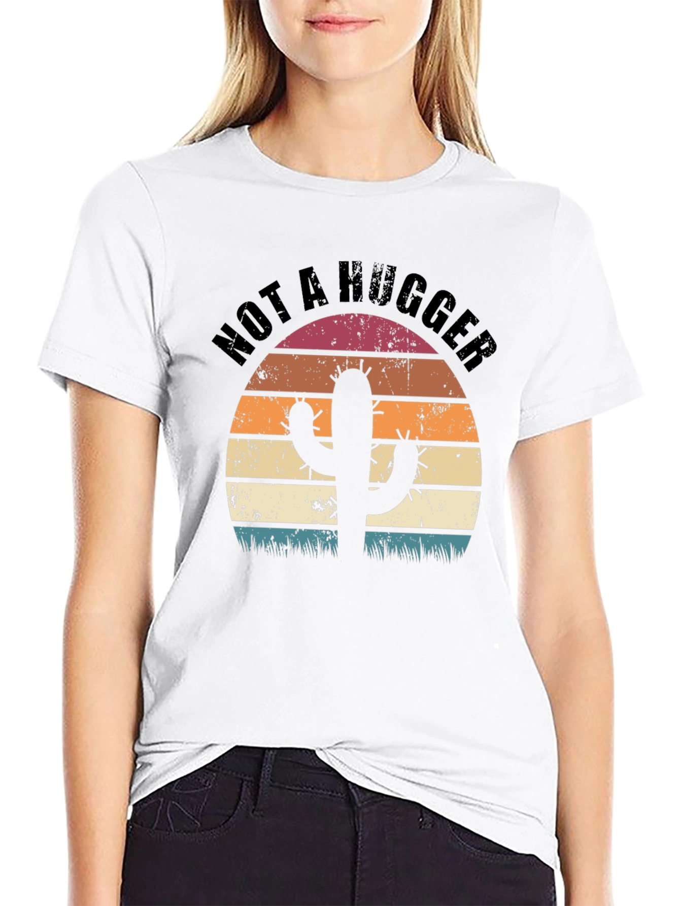 Not a Hugger Cactus Graphic Tee