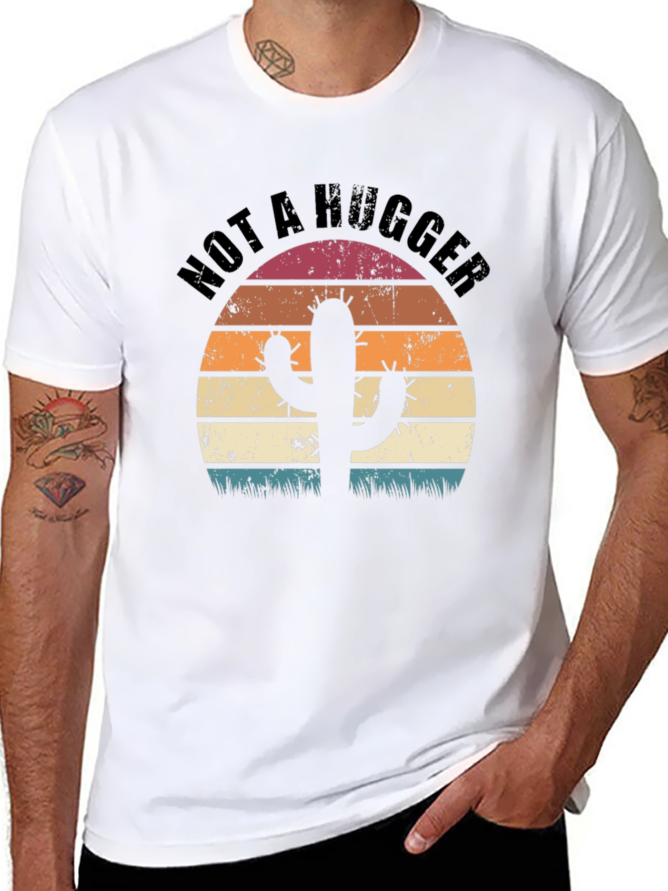 Not a Hugger Cactus Graphic Tee
