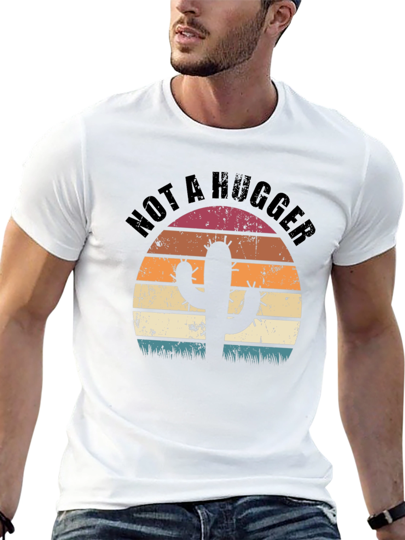 Not a Hugger Cactus Graphic Tee