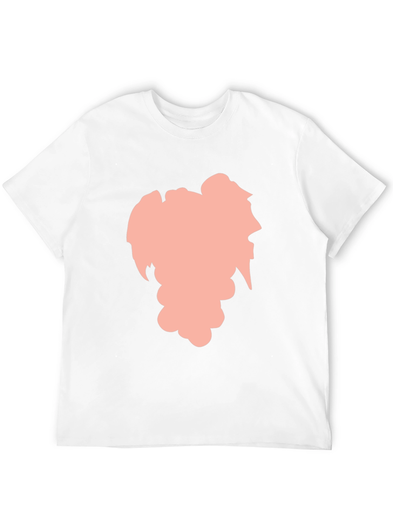 Stylish Black Graphic Tee - Abstract Silhouette Design