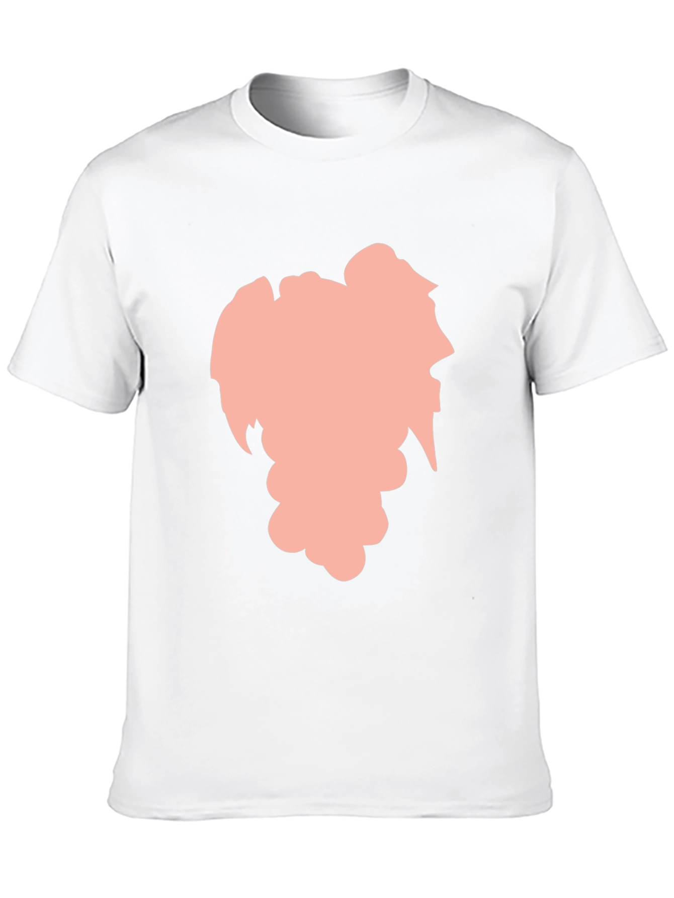 Stylish Black Graphic Tee - Abstract Silhouette Design
