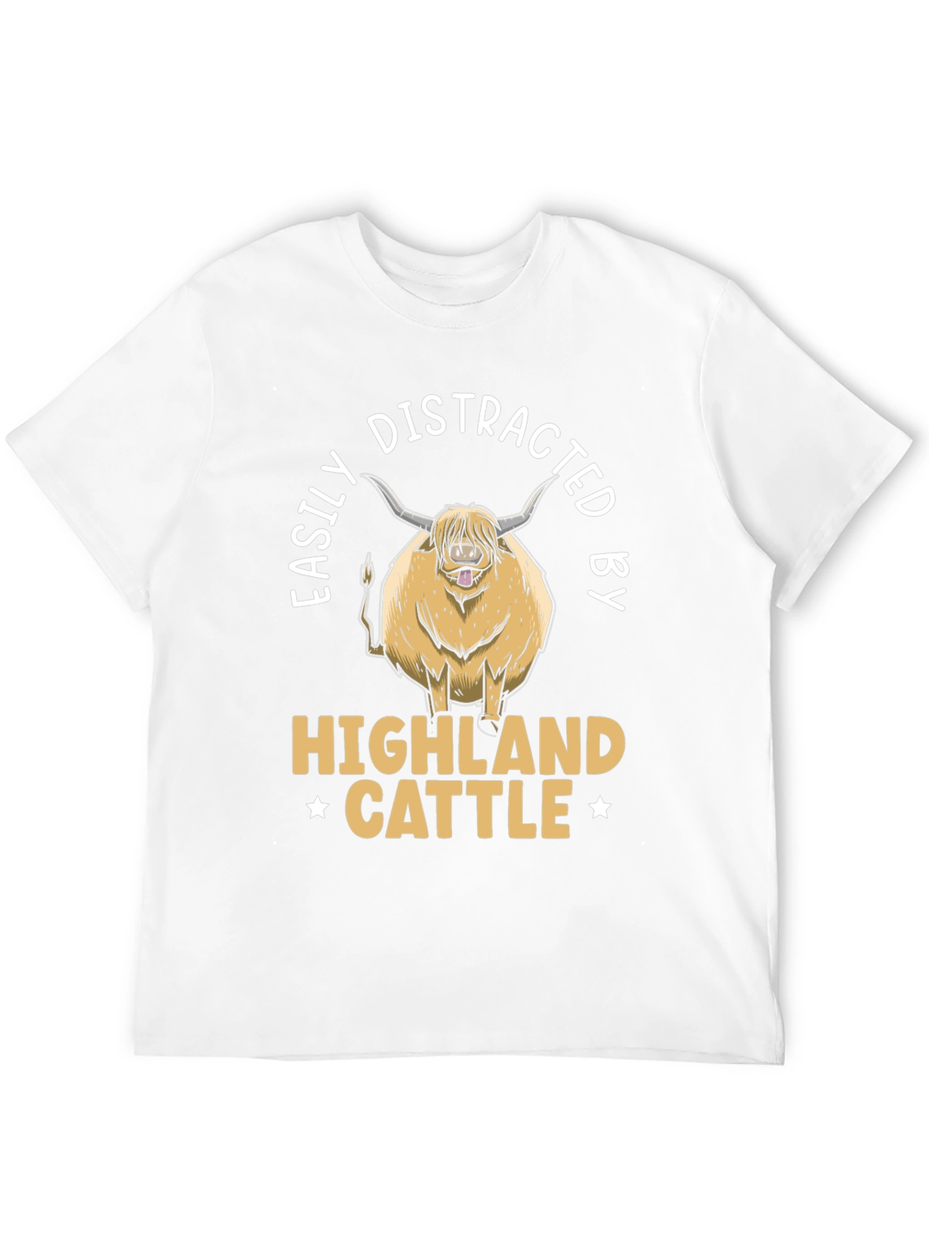 Easily Distracted By Highland Cattle T-Shirt