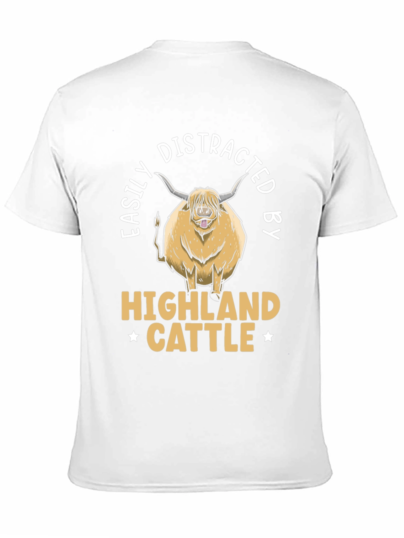 Easily Distracted By Highland Cattle T-Shirt