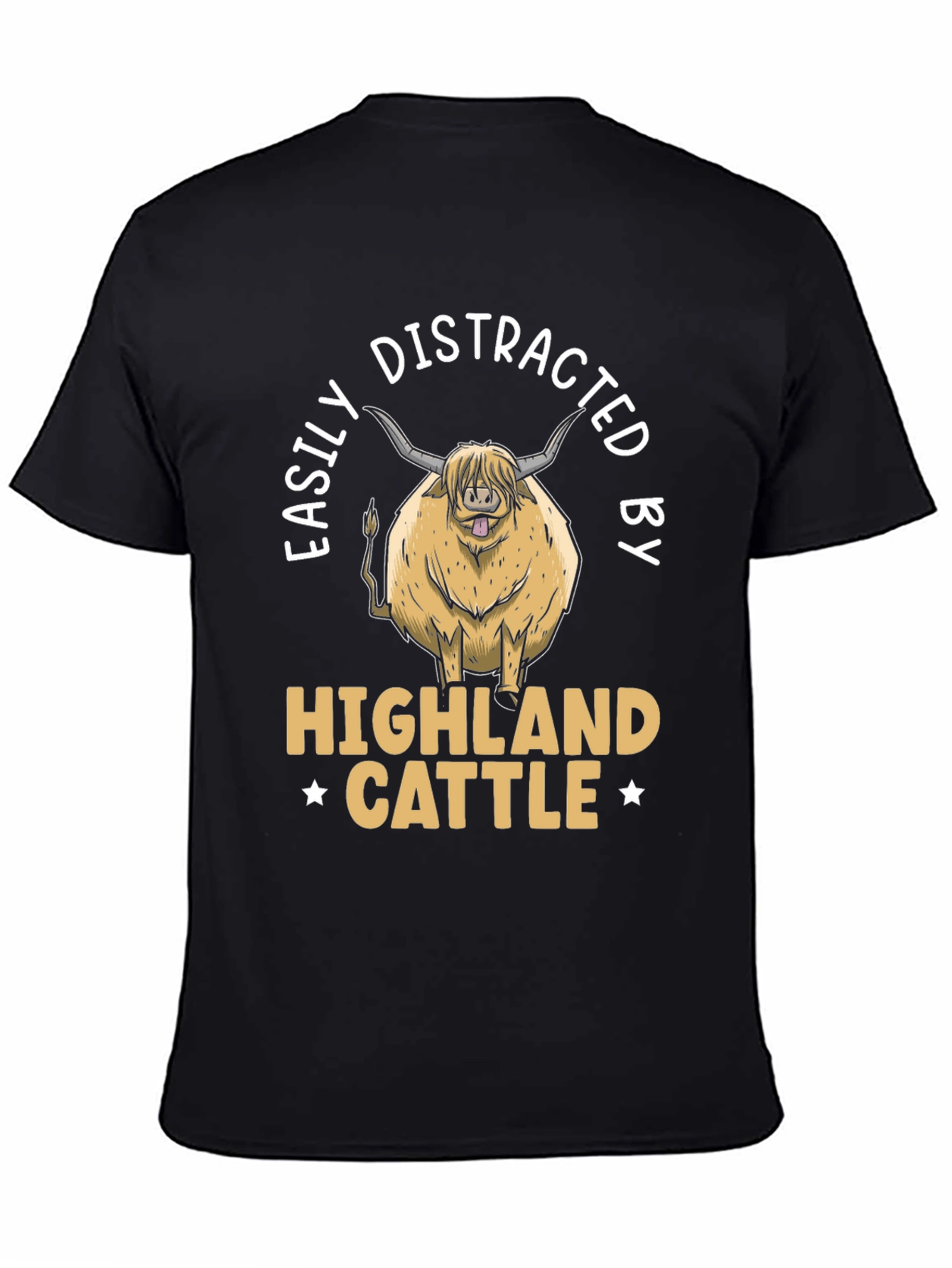Easily Distracted By Highland Cattle T-Shirt