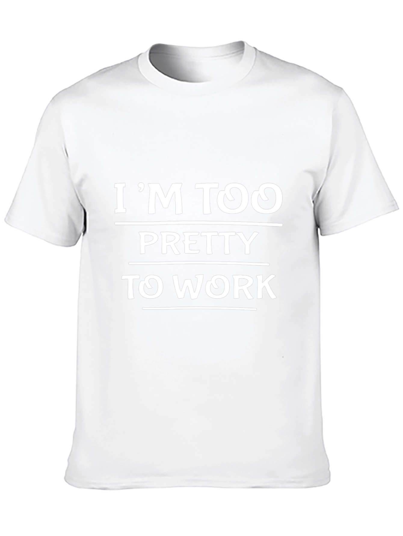 Im Too Pretty to Work Black Graphic Tee