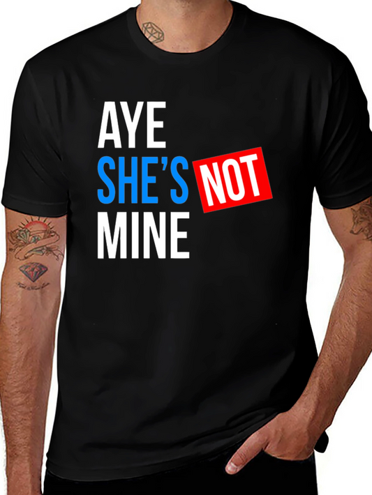 Aye Shes Not Mine Graphic Tee - Black