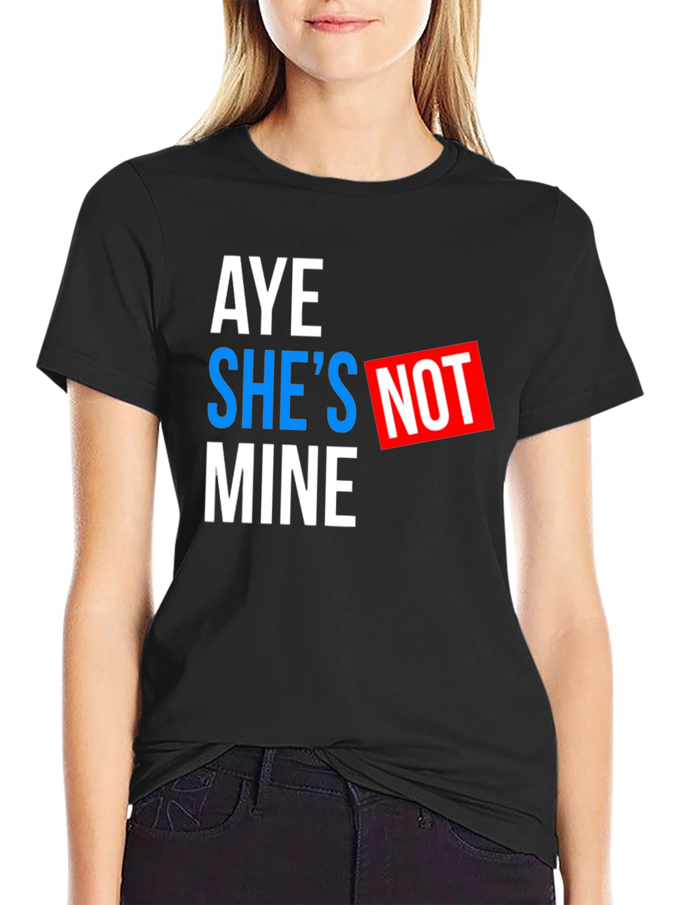 Aye Shes Not Mine Graphic Tee - Black