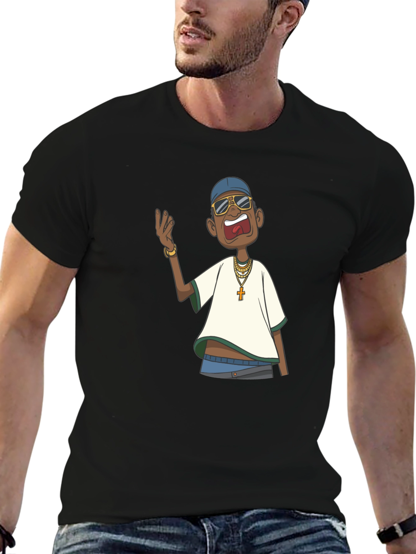 Cartoon Character Graphic T-Shirt