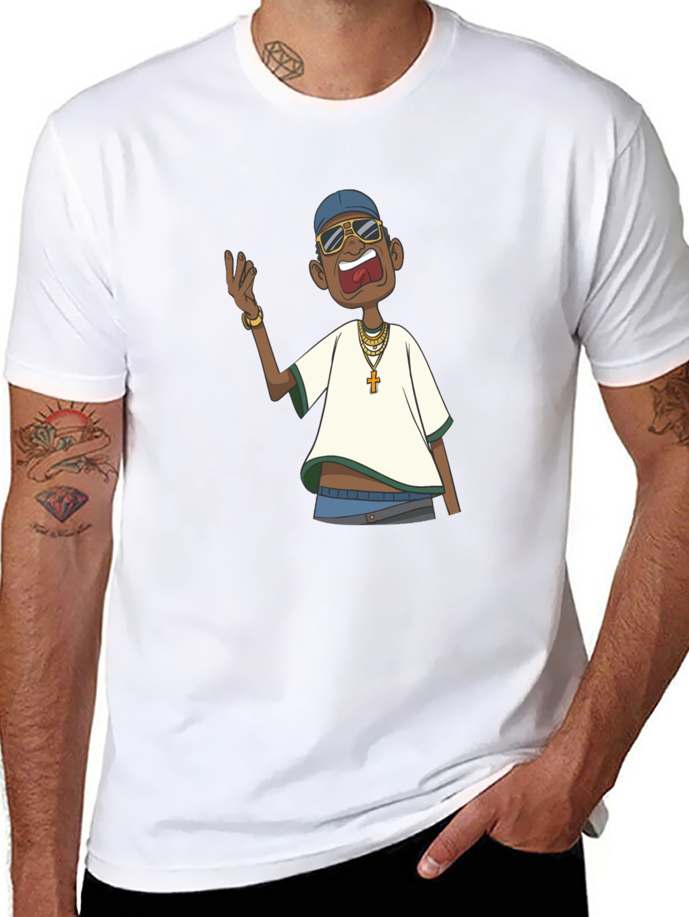 Cartoon Character Graphic T-Shirt