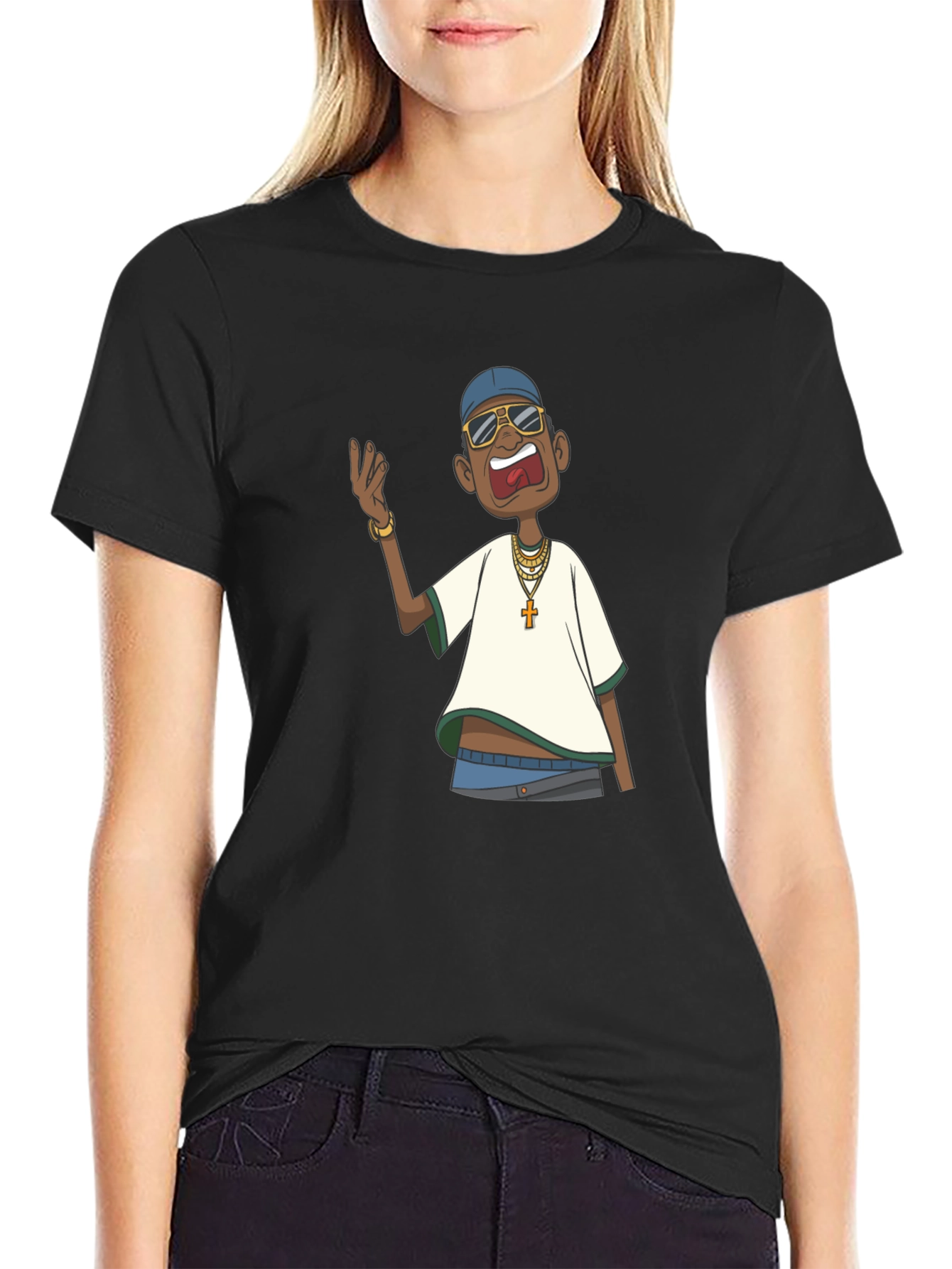 Cartoon Character Graphic T-Shirt