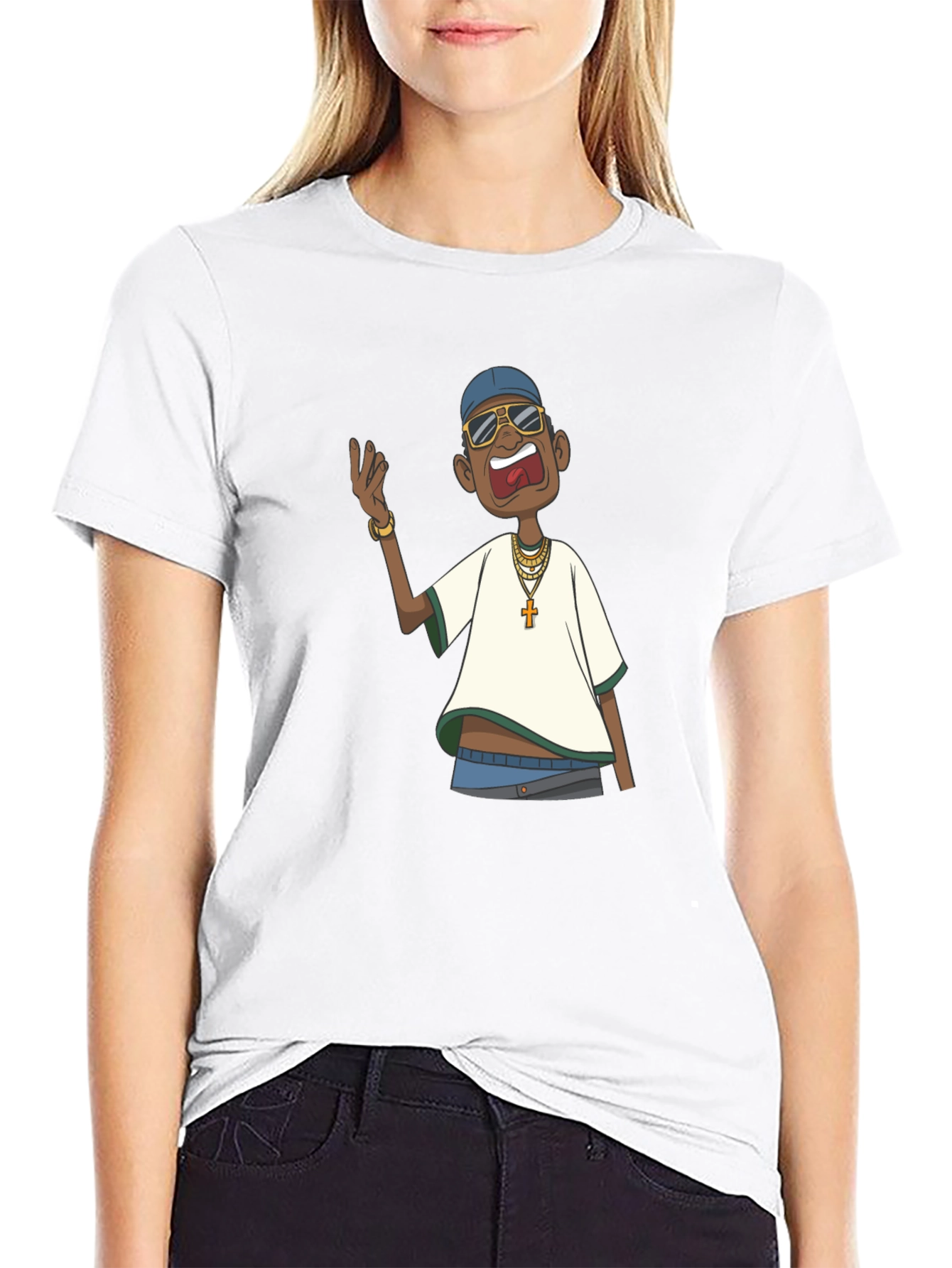 Cartoon Character Graphic T-Shirt