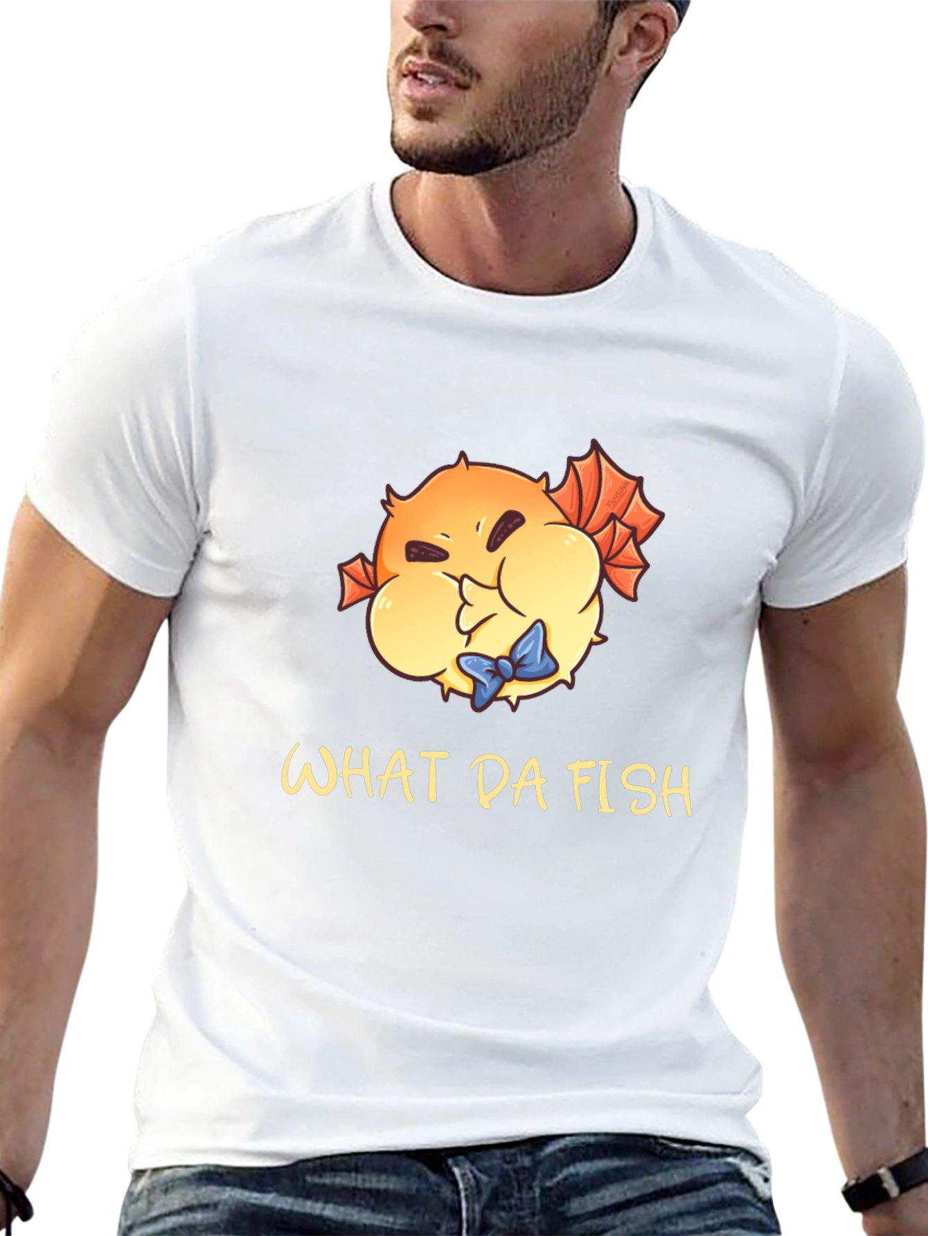 What Da Fish T-Shirt - Funny Pufferfish Tee