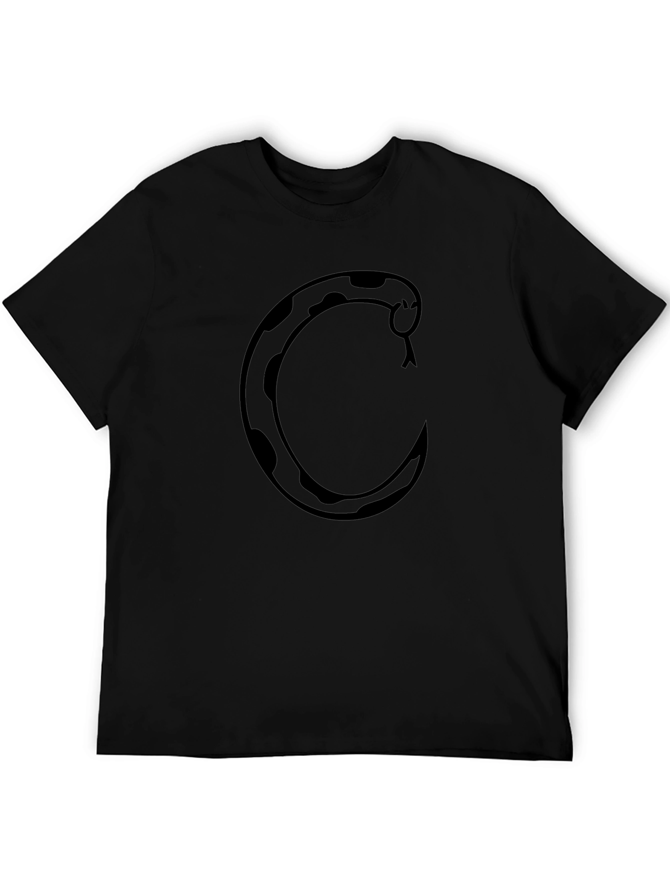 Snake Graphic Tee - Cool Black T-Shirt