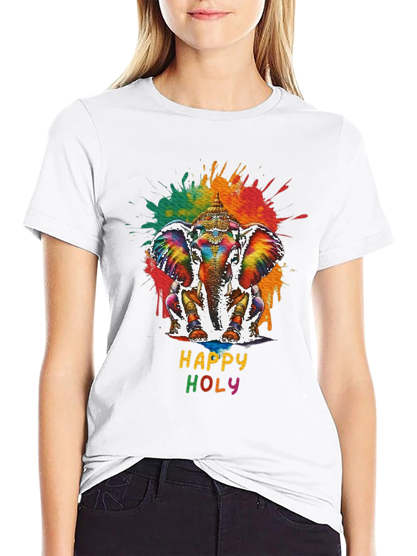 Happy Holy Elephant Graphic Tee