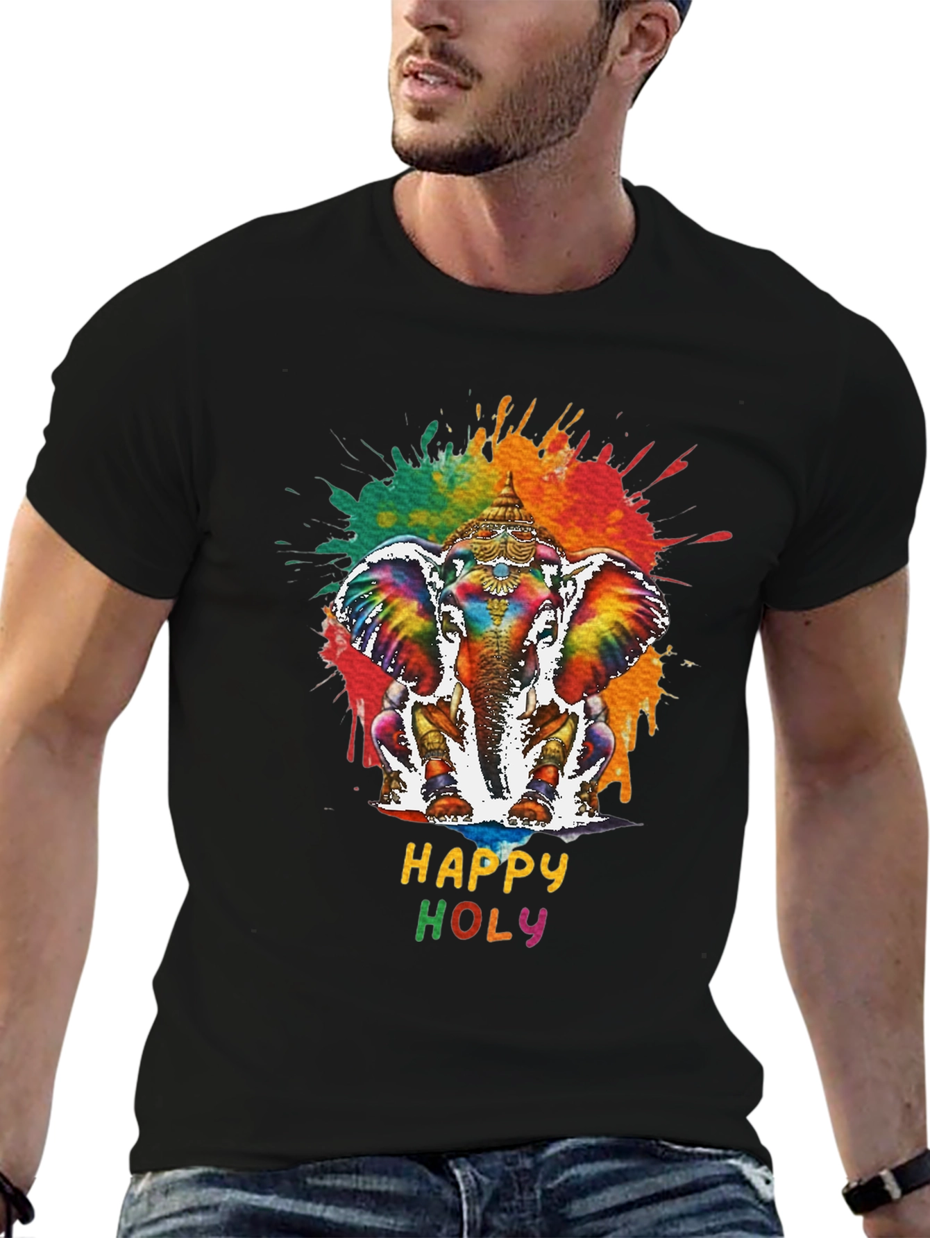 Happy Holy Elephant Graphic Tee