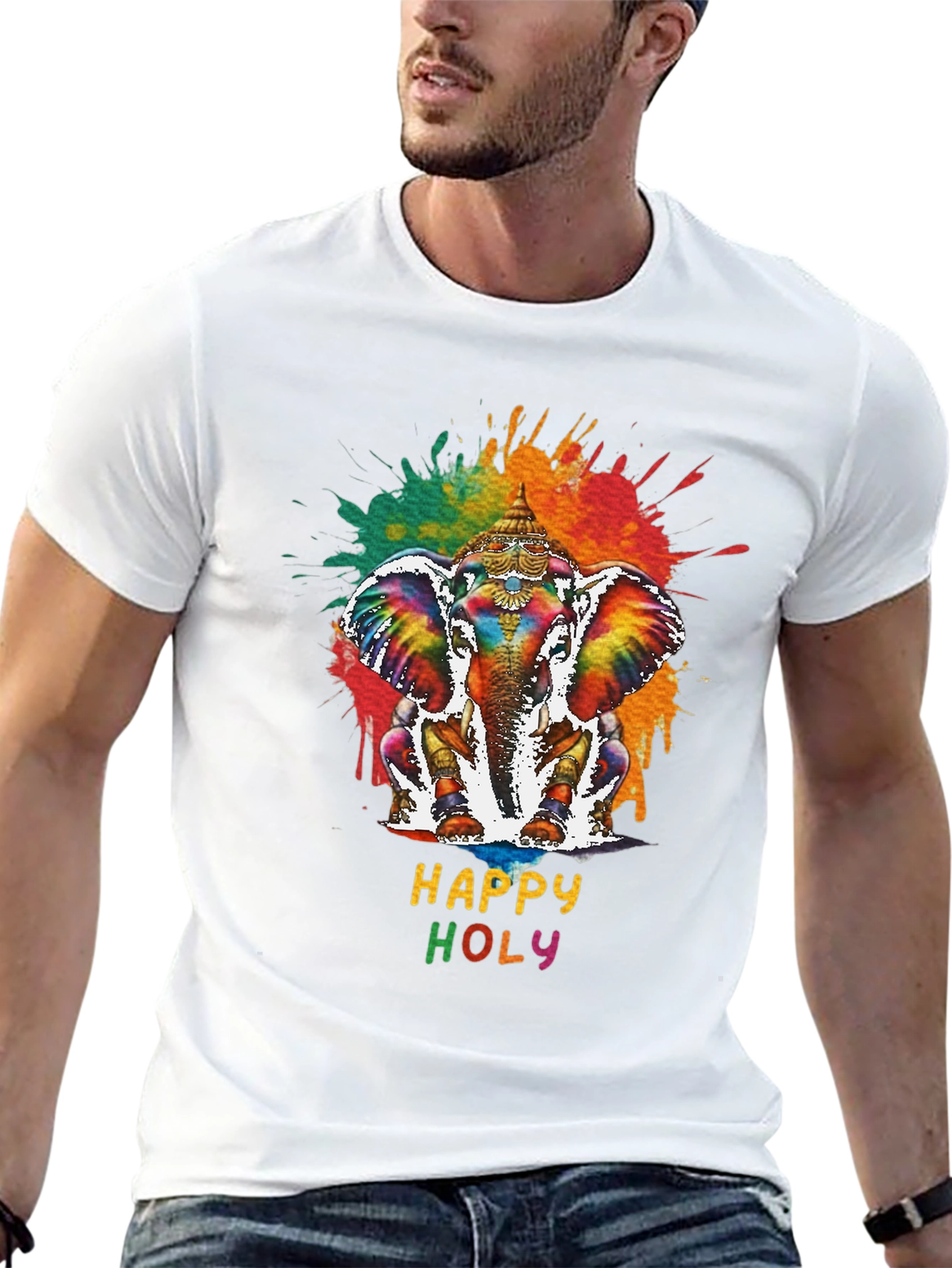 Happy Holy Elephant Graphic Tee
