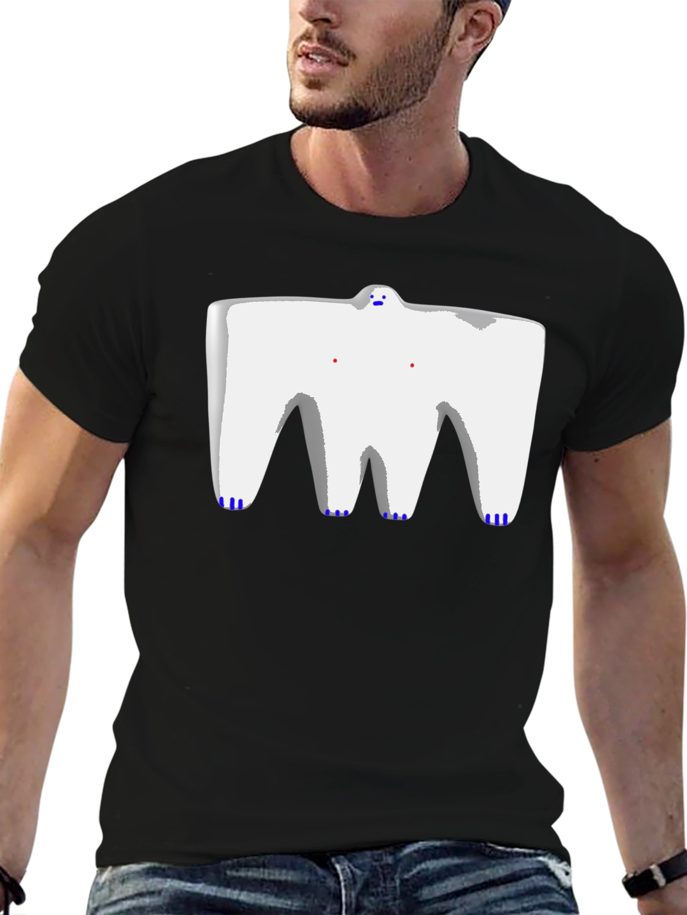 Abstract Figure Graphic T-Shirt