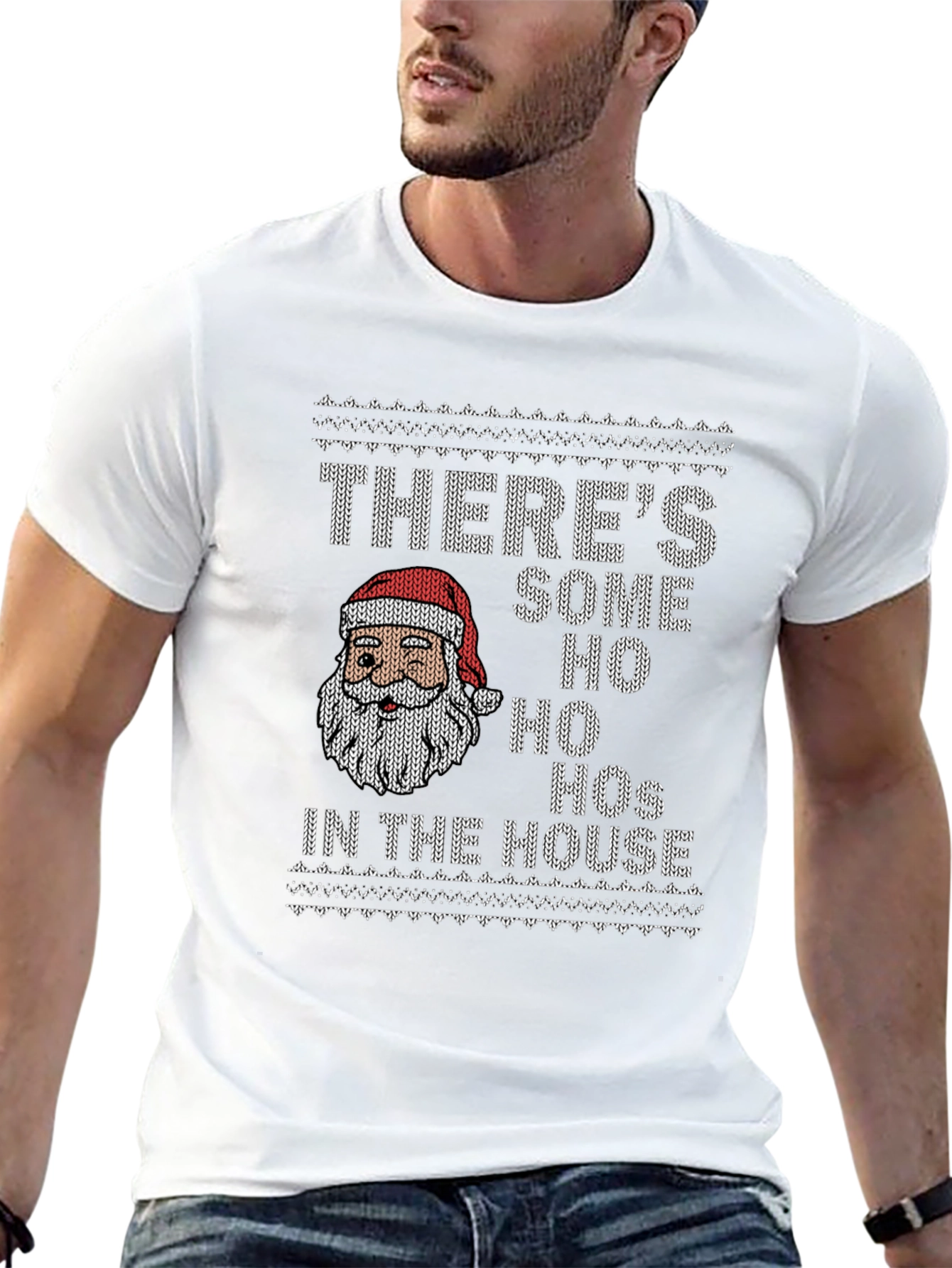 Funny Christmas Santa Ho Ho Hos T-Shirt