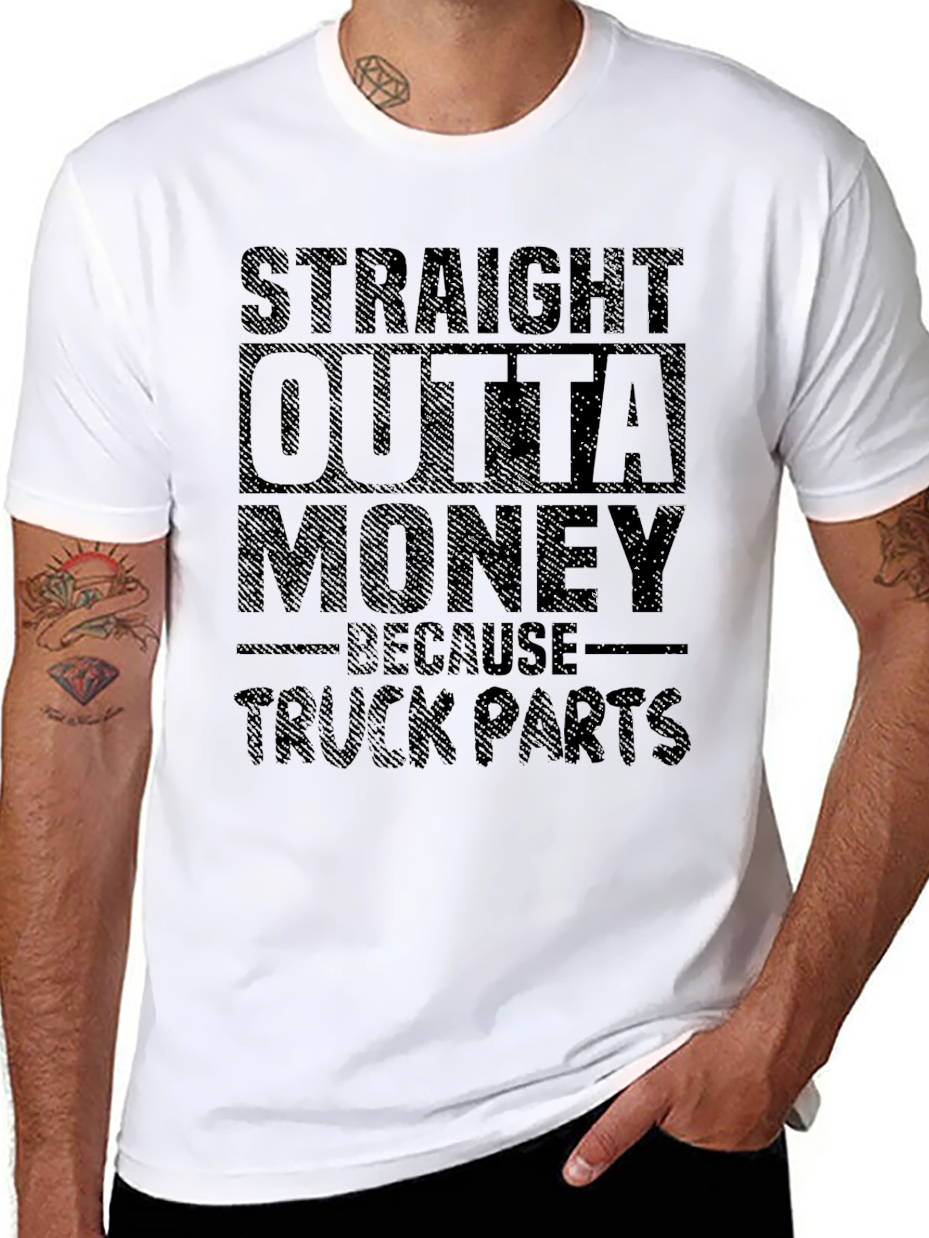 Straight Outta Money Truck Parts T-Shirt