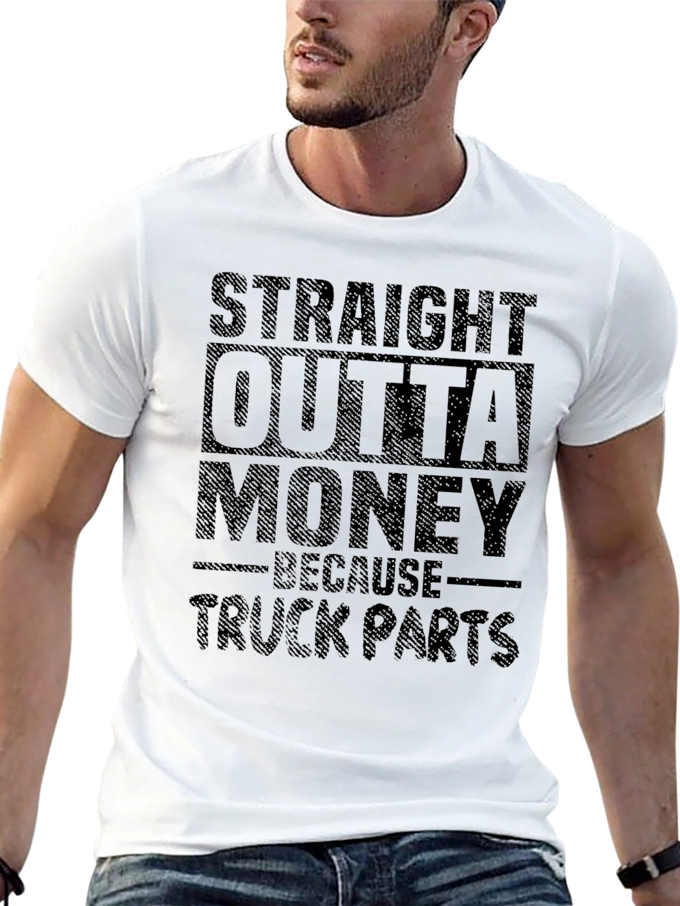 Straight Outta Money Truck Parts T-Shirt