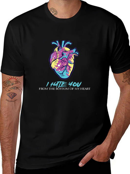 I Hate You Heart Graphic Tee - Express Yourself