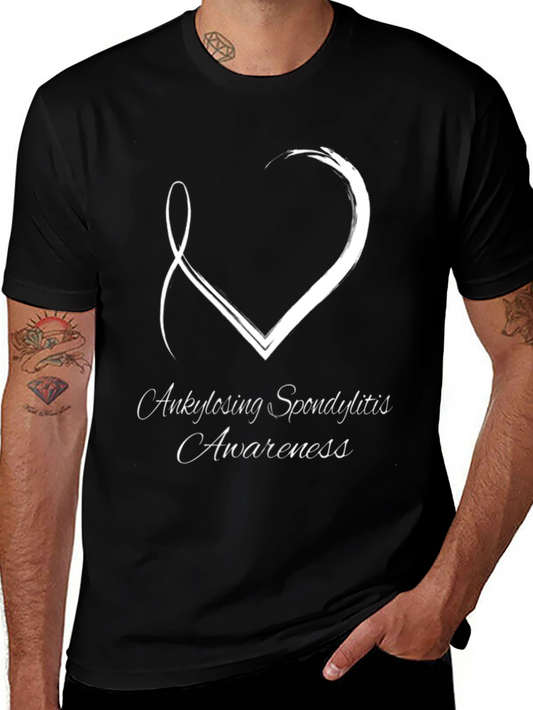 Ankylosing Spondylitis Awareness T-Shirt Black